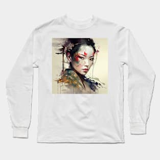 Powerful Warrior Geisha #1 Long Sleeve T-Shirt